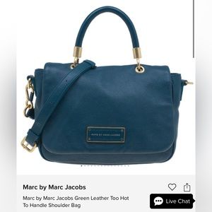 Marc by Marc Jacobs teal Too Hot to Handle handbag